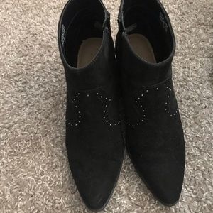 Loft Outlet Black Suede Ankle Boots
